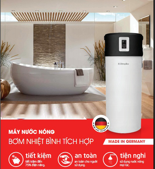Máy bơm nhiệt heat pump Dimplex DHW 300 – Bơm nhiệt Đức